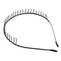6/1pcs Fashion Metal Hair Band for Men Women Unisex Black Waved Hair Head Hoop Sports Headband Hairband Hair Accessories