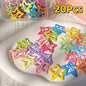 20/50Pcs Star-Shaped Alloy Hair Clips Elegant Retro Style Lightweight Hollow-Out Design Hair Accessories for Daily Wear Styling