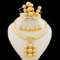 Jewelry Set for Women Luxury Pendant Necklace and Dangle Earrings Weddings Bridal Bangle Ring Set Gifts ﻿