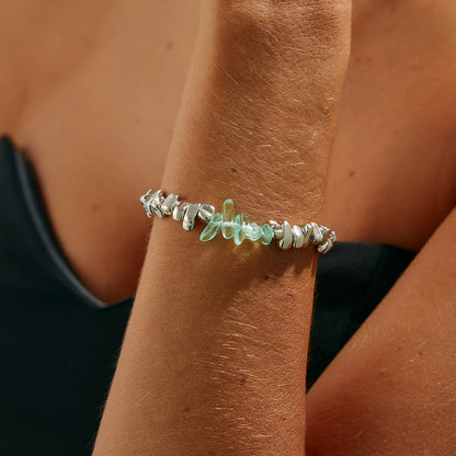 Fashion Bracelets For Women New Vintage Irregular CCB Beads Imitation Pearl Chain Jewelry Valentine's Gift B074