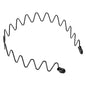 6/1pcs Fashion Metal Hair Band for Men Women Unisex Black Waved Hair Head Hoop Sports Headband Hairband Hair Accessories